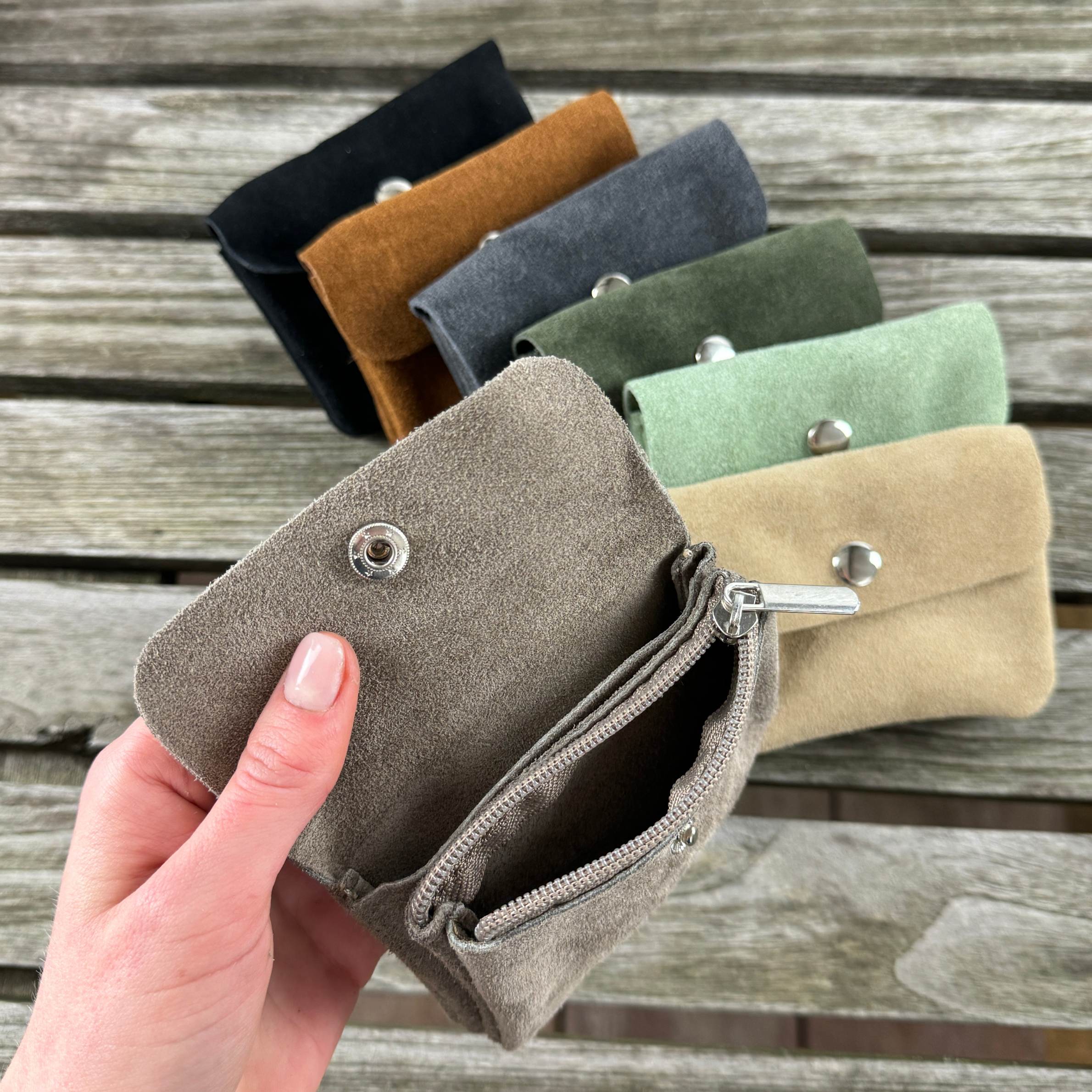 Portemonnaie damen wildleder Clearance